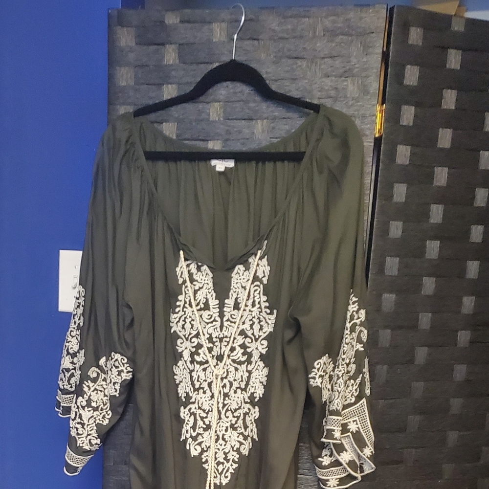 Green Fall Dress...Chic Connection. 2XL